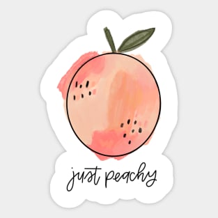 Just peachy! Sticker